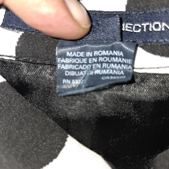 French Connection Monochrome Polka Dot Mini Skirt - Picture 7 of 7